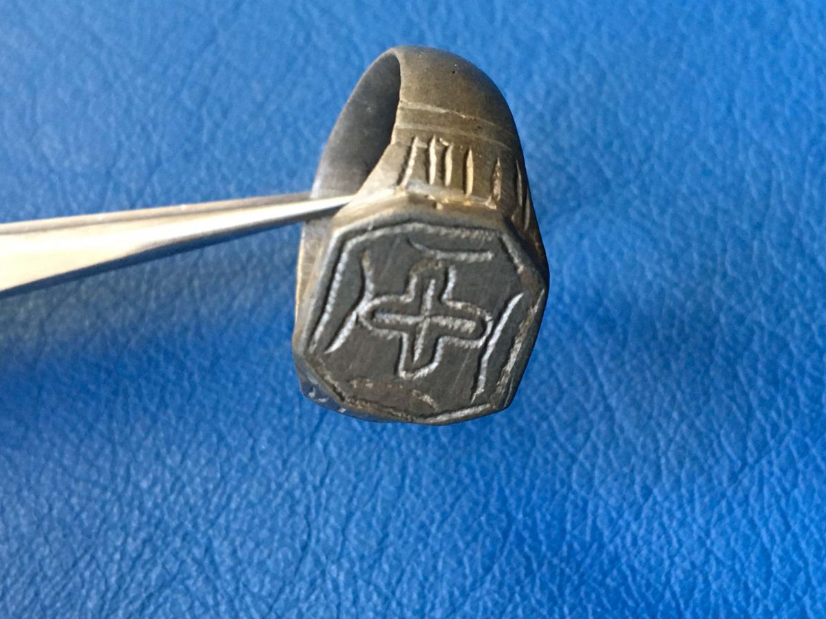 Mittelalter Ring mit Kreuz, 15. bis 16. Jahrhundert