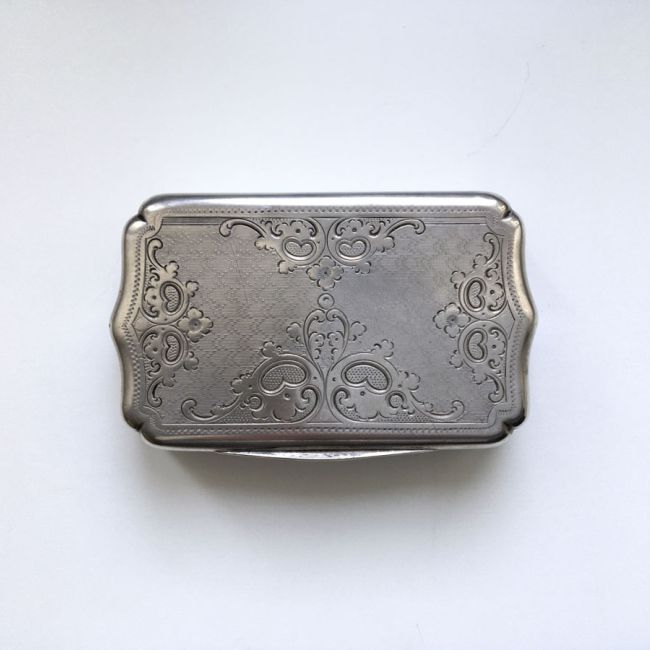 Antike Schnupftabakdose Altwien, 13 Lot Silber aus 1865