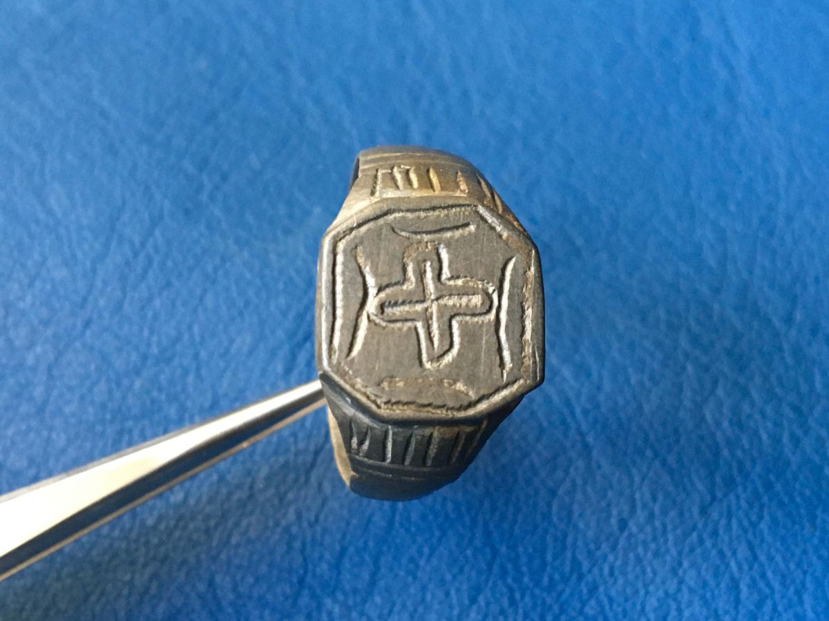 Mittelalter Ring mit Kreuz, 15. bis 16. Jahrhundert