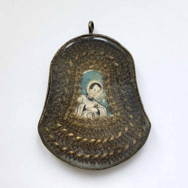 Reliquienkapsel / Reiseschutz - Heiliger Venerius