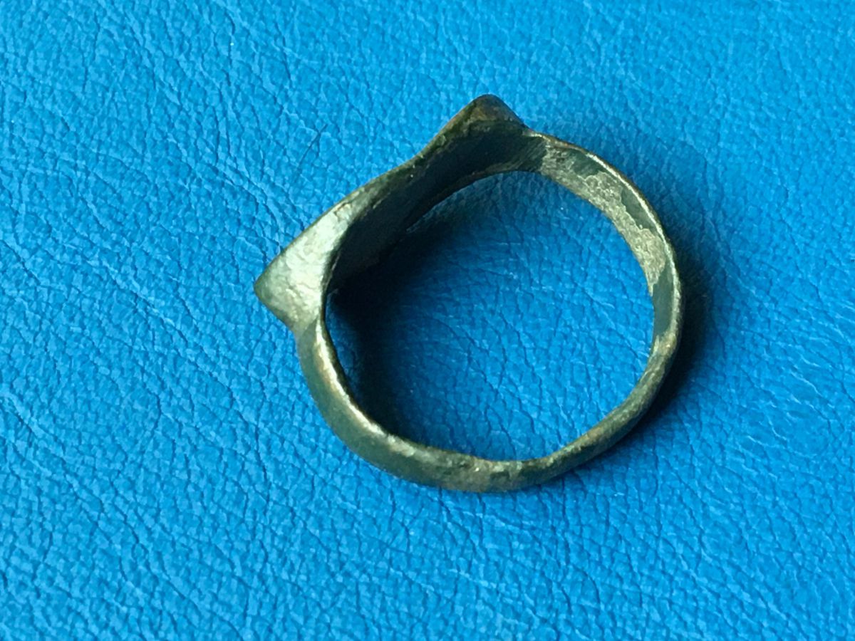 Mittelalter Ring mit Heraldik-Wappen, 15. Jahrhundert