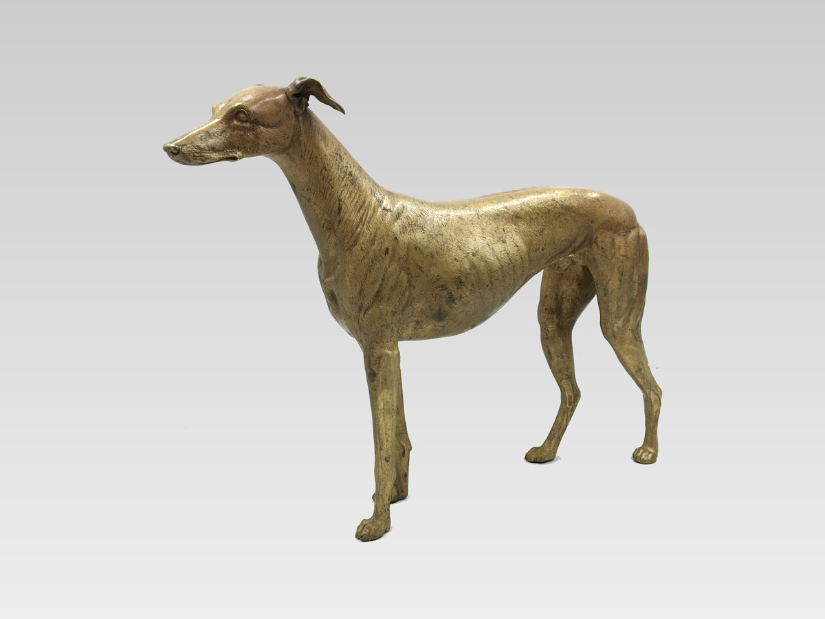 Wiener Bronze "Windhund" - F.X. Bergmann