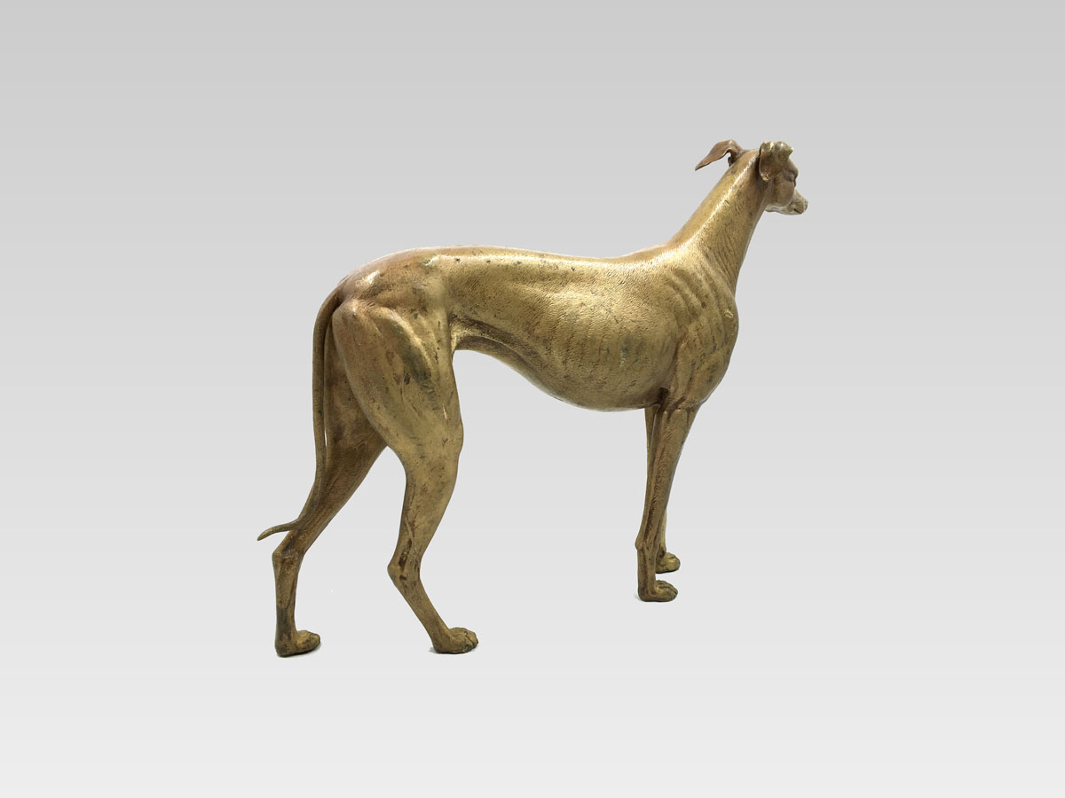 Wiener Bronze "Windhund" - F.X. Bergmann
