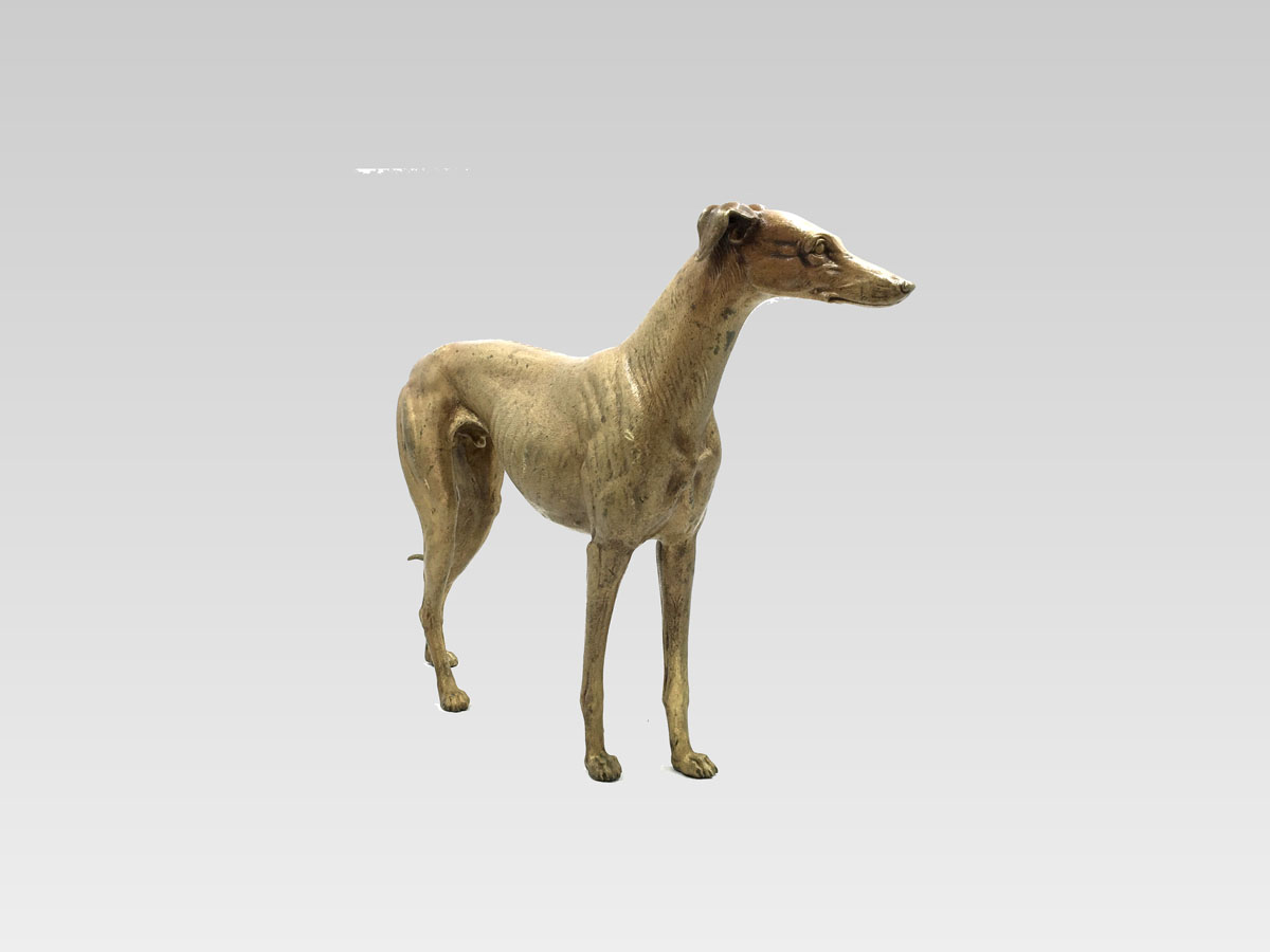 Wiener Bronze "Windhund" - F.X. Bergmann