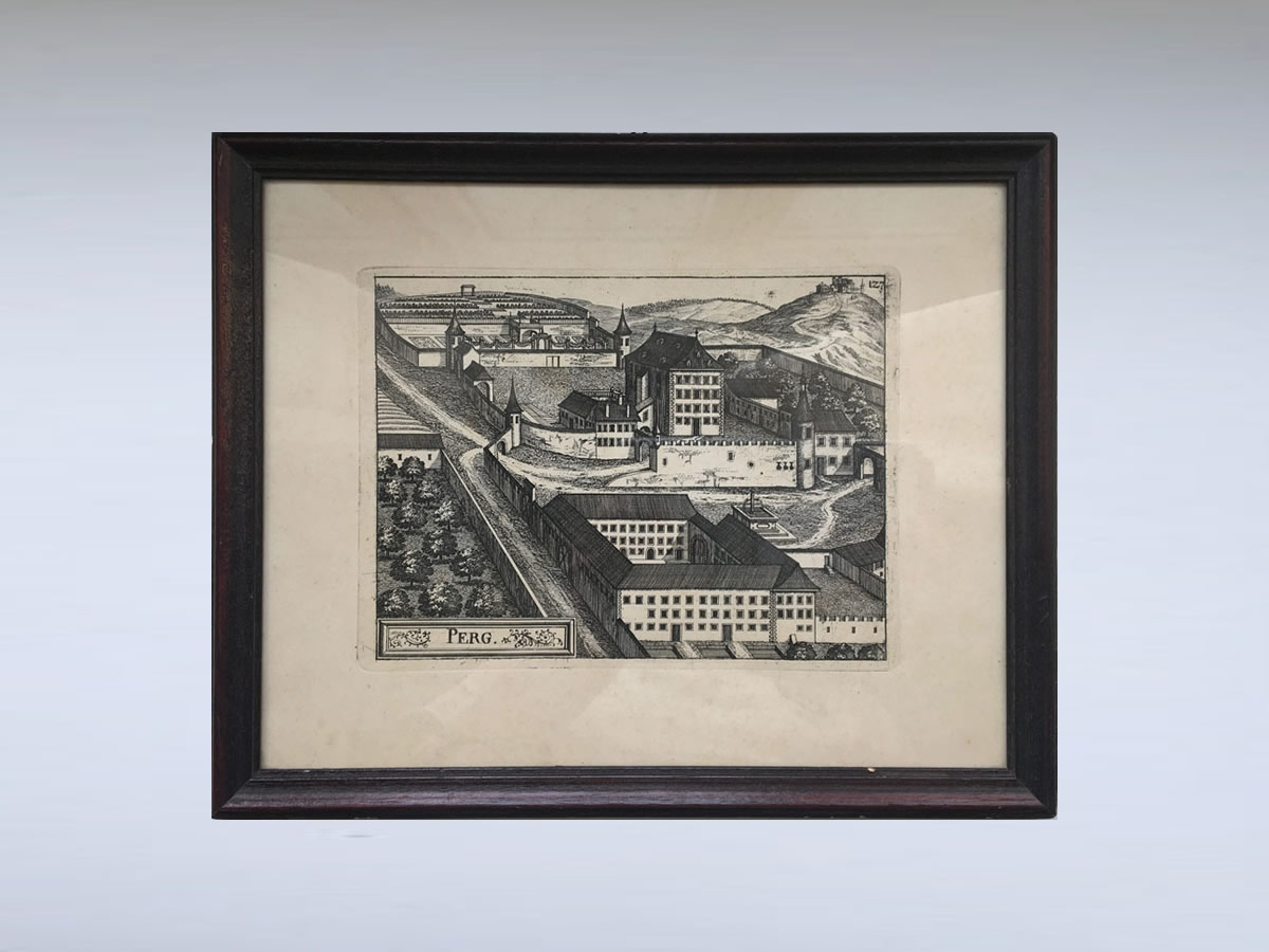 PERG - Kupferstich aus G. M. Vischer "Topographia Austriae Superioris Modernae“, Linz - Neudruck aus 1923