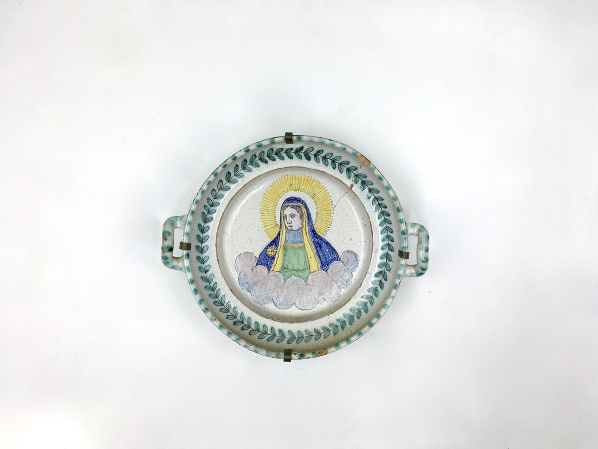 Doppelhenkelschale Maria - Gmunden, 19. Jahrhundert