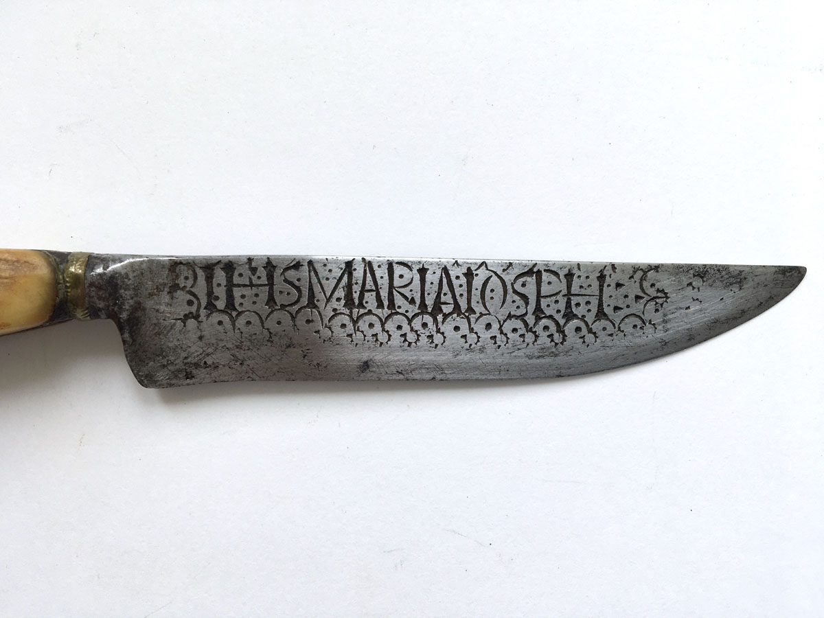 Drudenmesser, datiert 1861