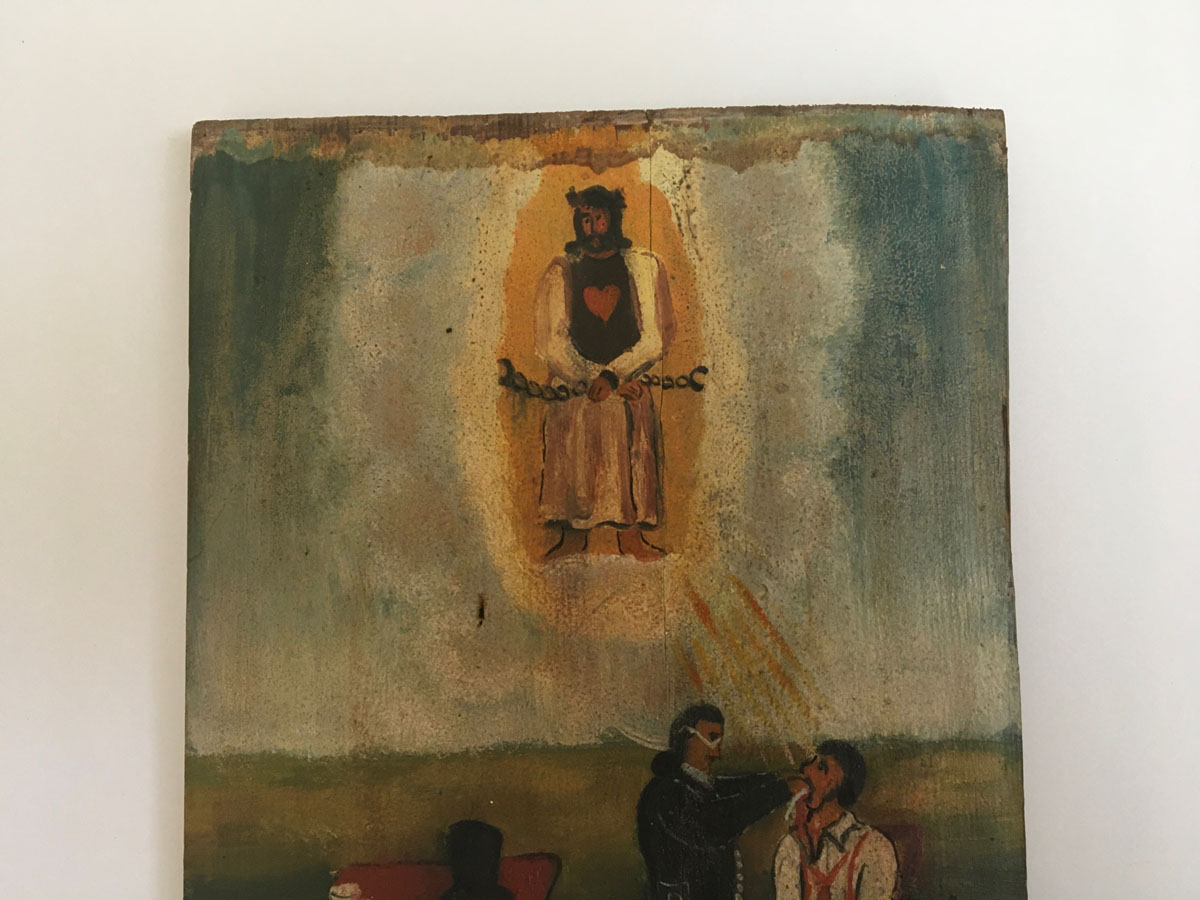 Ex Voto / Votivbild - Biedermeier, 19. Jahrhundert