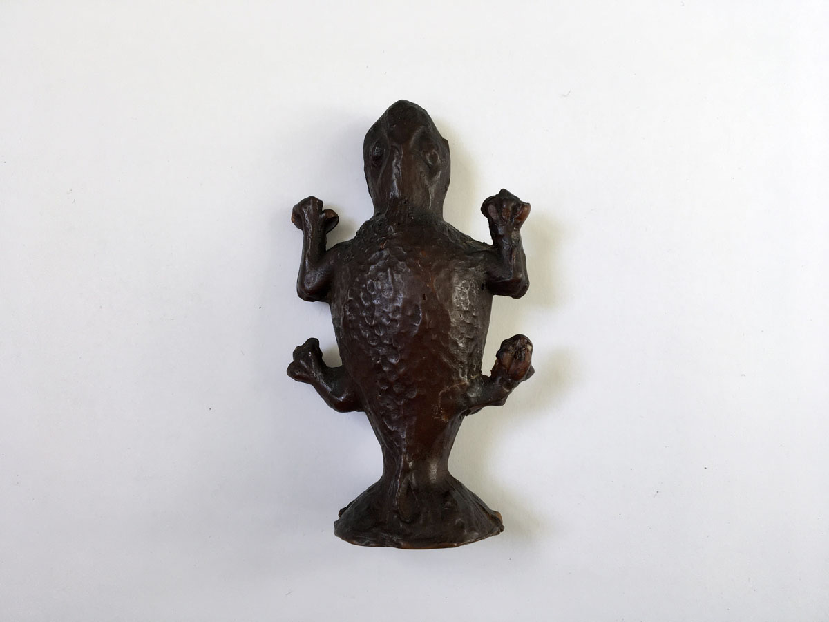 Gebärmutterkröte - Amulett, 19. Jahrhundert