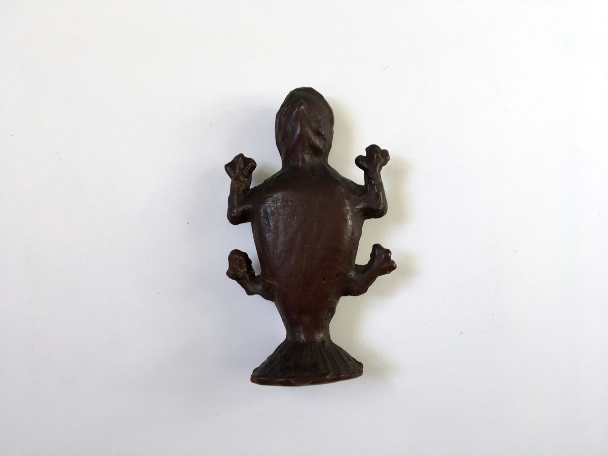 Gebärmutterkröte - Amulett, 19. Jahrhundert