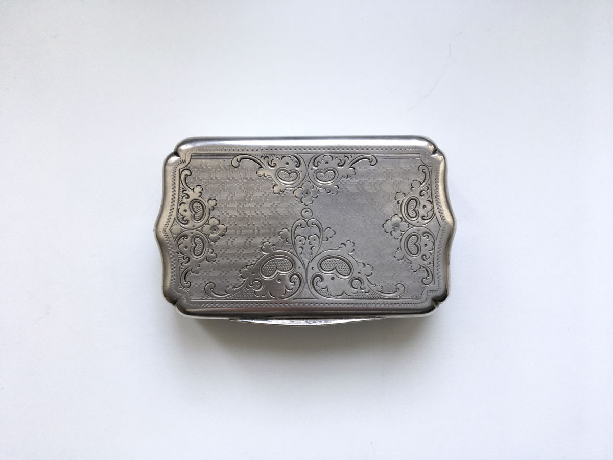 Antike Schnupftabakdose Altwien, 13 Lot Silber aus 1865