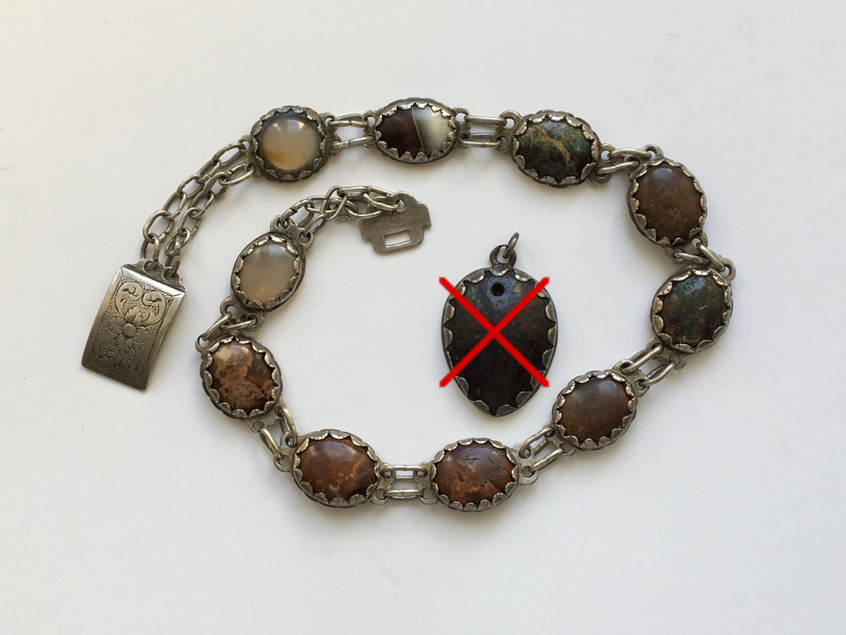 Schreckstein-Kette - Silber, 18. Jahrhundert