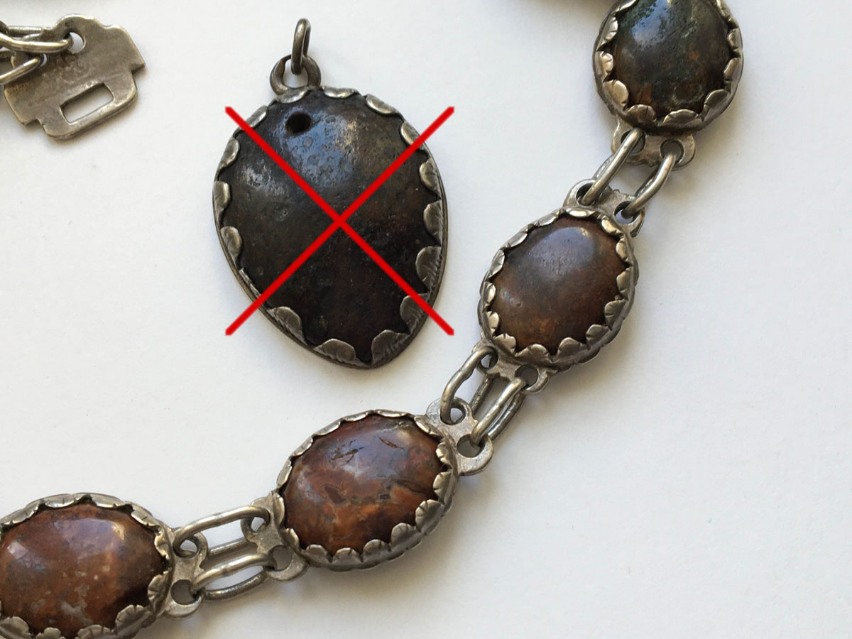 Schreckstein-Kette - Silber, 18. Jahrhundert