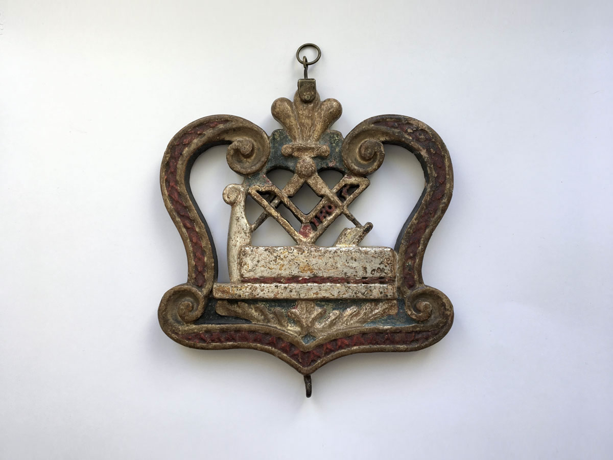Zunftzeichen / Zunfttafel der Zimmerer